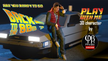 Marty McFly 3D character by PhiBix